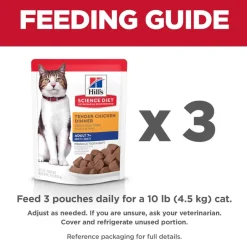 Hot Hill's Science Diet Adult 7+ Tender Chicken Dinner Wet Cat Food Pouches