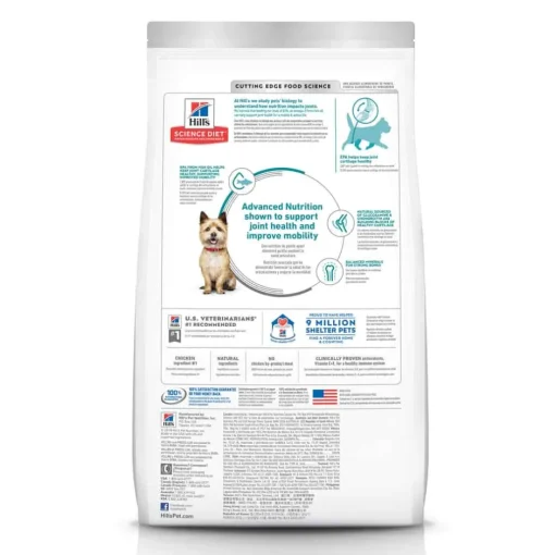 Hot Hill's Science Diet Adult Healthy Mobility Small Bites Chicken Meal, Brown Rice & Barley Dry Dog Food