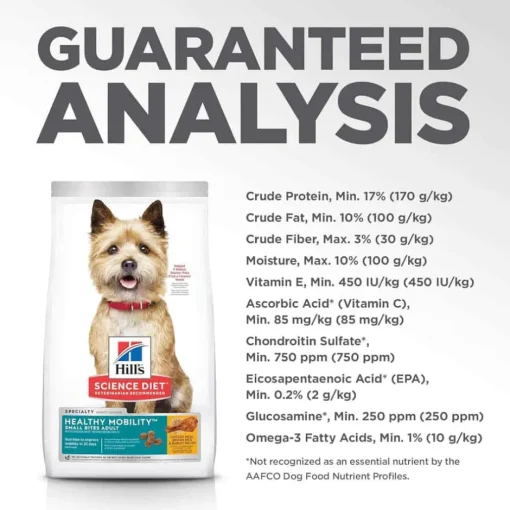 Hot Hill's Science Diet Adult Healthy Mobility Small Bites Chicken Meal, Brown Rice & Barley Dry Dog Food