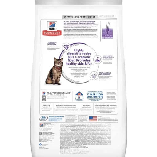 Fashion Hill's Science Diet Adult Sensitive Stomach & Skin Chicken Recipe Dry Cat Food