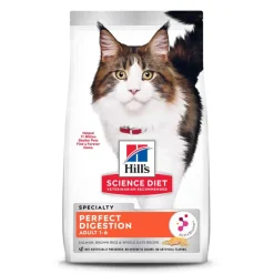 Clearance Hill's Science Diet Adult Perfect Digestion Salmon Recipe Dry Cat Food