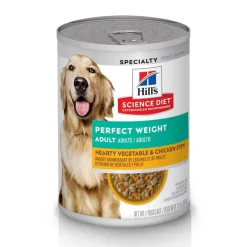 Best Hill's Science Diet Adult Perfect Weight Hearty Vegetable & Chicken Stew Wet Dog Food