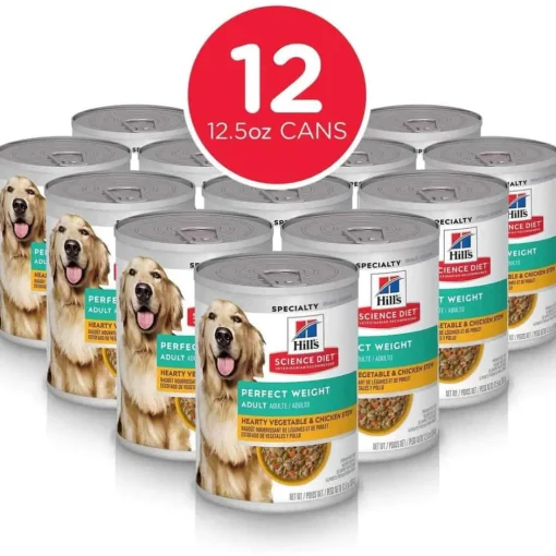 Best Hill's Science Diet Adult Perfect Weight Hearty Vegetable & Chicken Stew Wet Dog Food