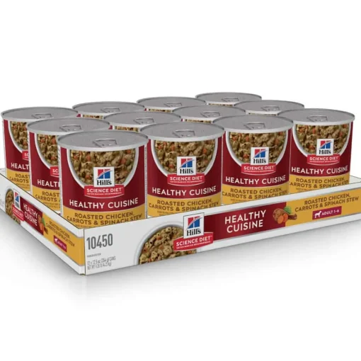 Online Hill's Science Diet Adult Healthy Cuisine Roasted Chicken, Carrots, & Spinach Stew Wet Dog Food