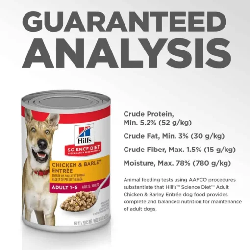 Best Hill's Science Diet Adult Chicken & Barley Entree Wet Dog Food
