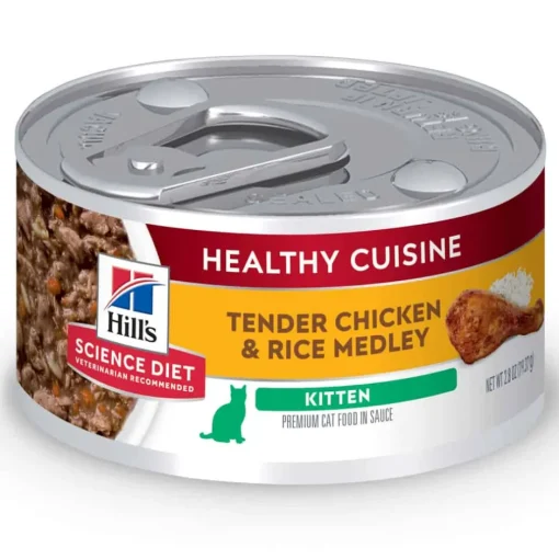 New Hill's Science Diet Kitten Healthy Cuisine Tender Chicken & Rice Medley Wet Cat Food
