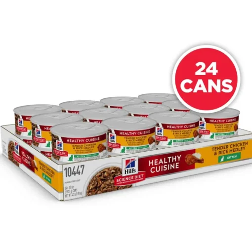 New Hill's Science Diet Kitten Healthy Cuisine Tender Chicken & Rice Medley Wet Cat Food