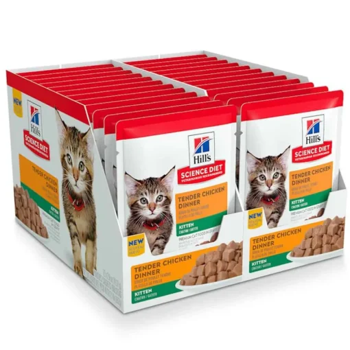 Outlet Hill's Science Diet Kitten Tender Chicken Dinner Wet Cat Food Pouches
