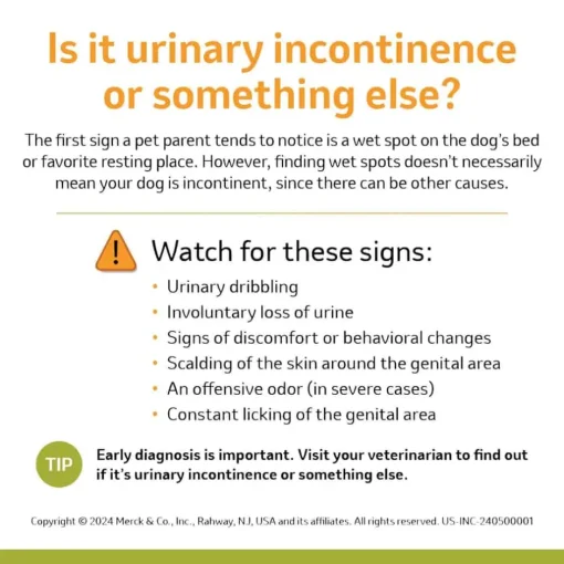 Online Incurin (Estriol) - Urinary Incontinence Treatment Chewable Tablets for Dogs