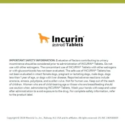 Online Incurin (Estriol) - Urinary Incontinence Treatment Chewable Tablets for Dogs