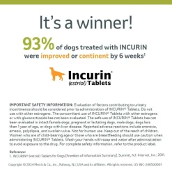 Online Incurin (Estriol) - Urinary Incontinence Treatment Chewable Tablets for Dogs
