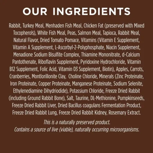 Outlet Instinct Original Grain Free Recipe with Real Rabbit Natural Dry Cat Food