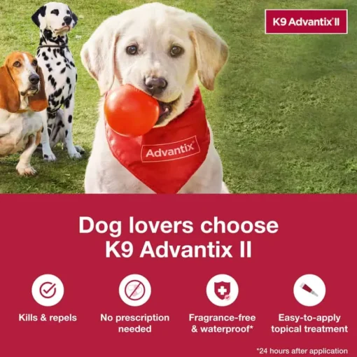 Clearance K9 Advantix II - Flea & Tick Topical for Dogs