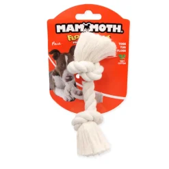 Online Mammoth 100% Cotton White Rope Bone, Color Varies