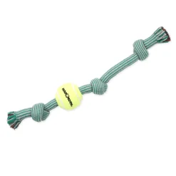 Clearance Mammoth EXTRA 3 Knot Tug with Tennis Ball, Color Varies