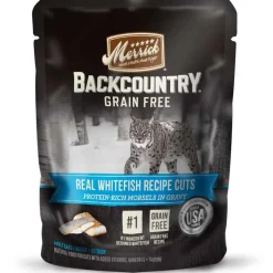 Clearance Merrick Backcountry Grain Free Real Whitefish Cuts Cat Food Pouch