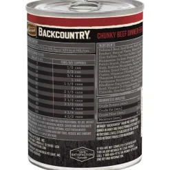 New Merrick Backcountry Grain Free Chunky Beef Canned Dog Food
