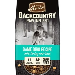 Hot Merrick Backcountry Raw Infused Grain Free Wild Game Bird Dry Dog Food