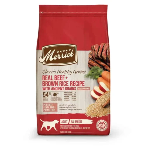 New Merrick Classic Healthy Grains Merrick Classic Beef & Brown Rice with Ancient Grains Dry Dog Food