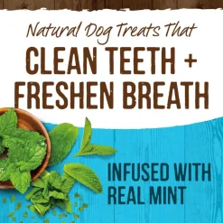 Fashion Merrick Fresh Kisses Grain Free Mint Breath Strips Dental Dog Treats