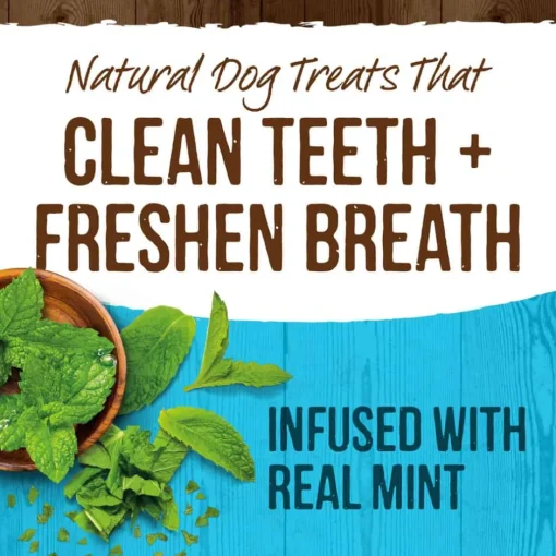 Fashion Merrick Fresh Kisses Grain Free Mint Breath Strips Dental Dog Treats