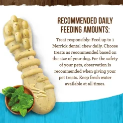 Fashion Merrick Fresh Kisses Grain Free Mint Breath Strips Dental Dog Treats