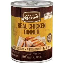 Hot Merrick Grain Free 96% Real Chicken Canned Dog Food