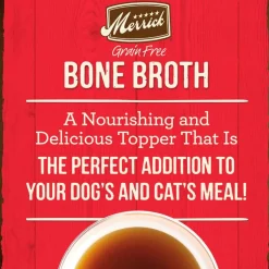 Fashion Merrick Grain Free Beef Bone Broth Wet Dog Food Topper