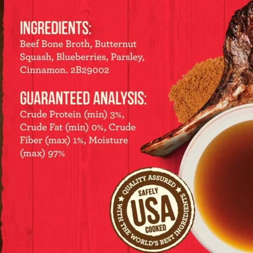 Fashion Merrick Grain Free Beef Bone Broth Wet Dog Food Topper