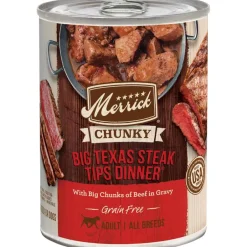 Fashion Merrick Grain Free Big Texas Steak Tips Dinner Canned Dog Food