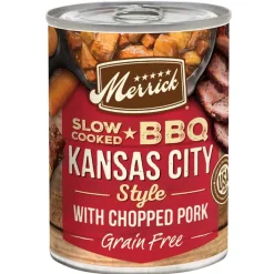 Sale Merrick Grain Free Slow Cooked BBQ Kansas Style Pork Canned Dog Food