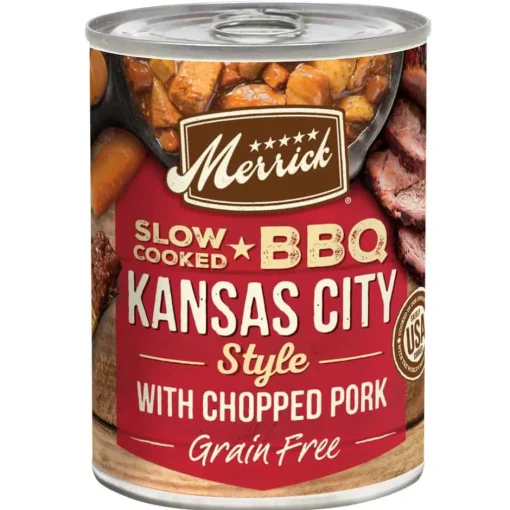 Sale Merrick Grain Free Slow Cooked BBQ Kansas Style Pork Canned Dog Food