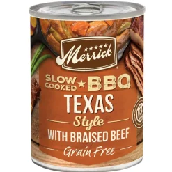 Discount Merrick Grain Free Slow Cooked BBQ Texas Style Beef Canned Dog Food