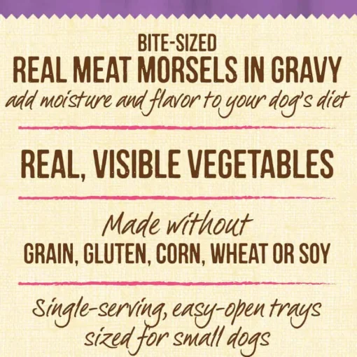 Hot Merrick Lil' Plates Adult Small Breed Grain Free Itsy Bitsy Beef Stew