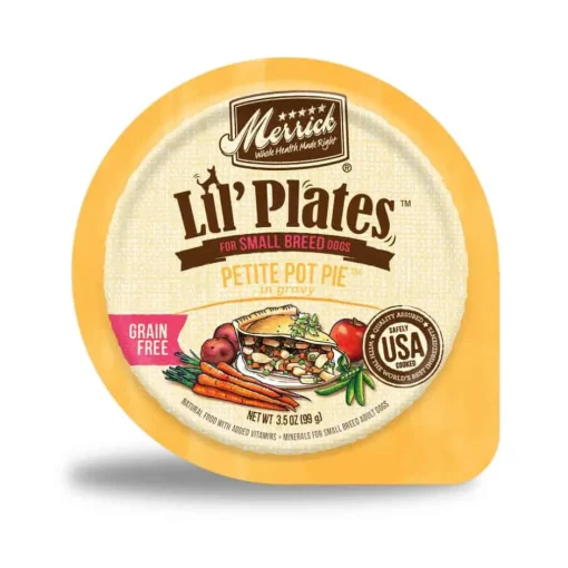 New Merrick Lil' Plates Adult Small Breed Grain Free Petite Pot Pie Canned Dog Food