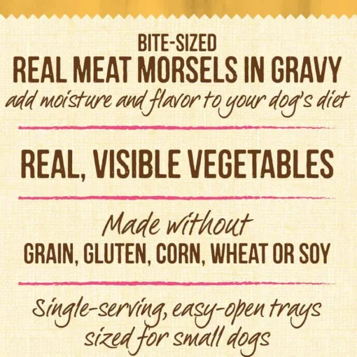 New Merrick Lil' Plates Adult Small Breed Grain Free Petite Pot Pie Canned Dog Food