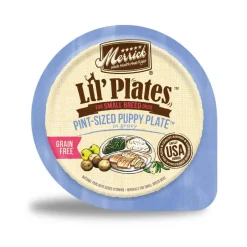 Online Merrick Lil' Plates Small Breed Grain Free Pint Size Puppy Plate in Gravy Dog Food Tray
