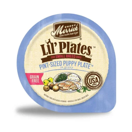 Online Merrick Lil' Plates Small Breed Grain Free Pint Size Puppy Plate in Gravy Dog Food Tray