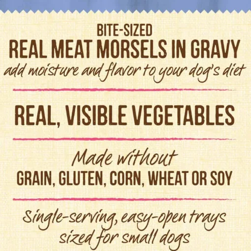 Online Merrick Lil' Plates Small Breed Grain Free Pint Size Puppy Plate in Gravy Dog Food Tray
