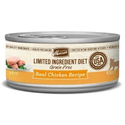 New Merrick Limited Ingredient Diet Grain Free Real Chicken Pate Canned Cat Food