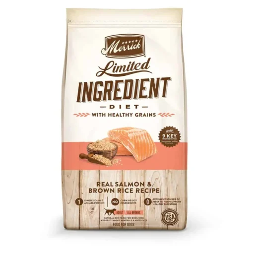 Outlet Merrick Limited Ingredient Diet Real Salmon & Brown Rice Dry Dog Food