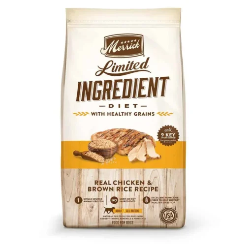 Fashion Merrick Limited Ingredient Diet Real Chicken & Brown Rice Dry Dog Food