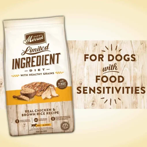 Fashion Merrick Limited Ingredient Diet Real Chicken & Brown Rice Dry Dog Food
