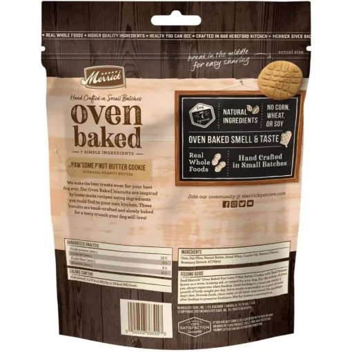 Best Merrick Oven Baked Paw'some Peanut Butter Dog Treats
