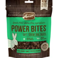 New Merrick Power Bites Grain Free Rabbit Dog Treats