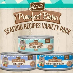 Outlet Merrick Purrfect Bistro Grain Free Seafood Variety Pack Canned Cat Food