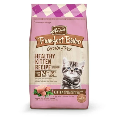 Hot Merrick Purrfect Bistro Grain Free Healthy Kitten Recipe Dry Cat Food