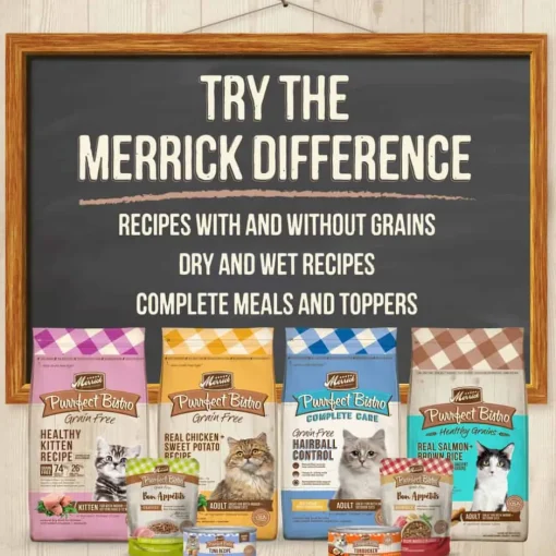 Hot Merrick Purrfect Bistro Grain Free Healthy Kitten Recipe Dry Cat Food