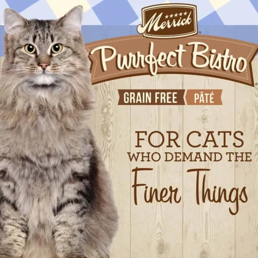 Hot Merrick Purrfect Bistro Tuna Pate Grain Free Canned Cat Food