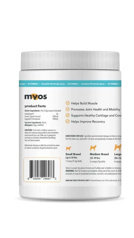Online MYOS Vet Strength Canine Muscle Formula PLUS
